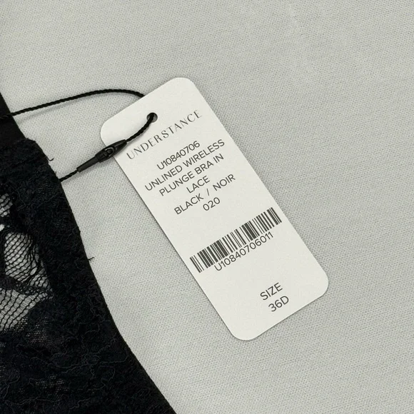 2 Understance Bras Lace Unlined Plunge Wireless 36D - Picture 3 of 6